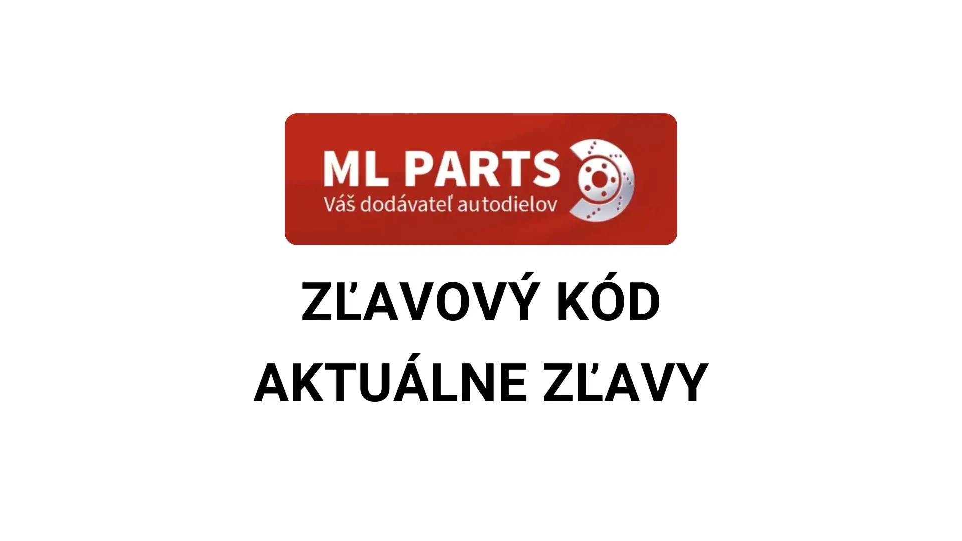 ML PARTS zľavový kód