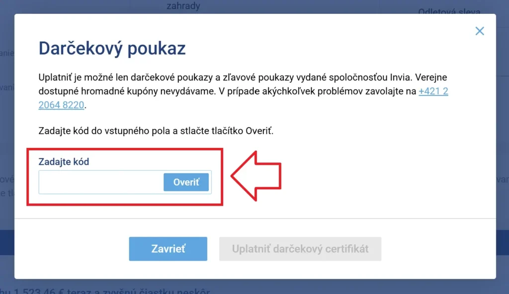 Invia darčekový poukaz