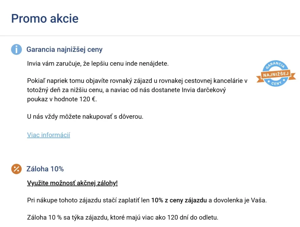Invia promo akcie